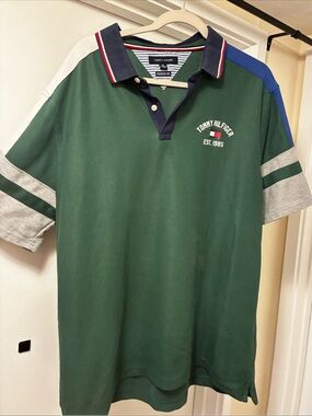 Vintage Retro Blokecore Streetwear Tommy Hilfiger Short Sleeve Polo